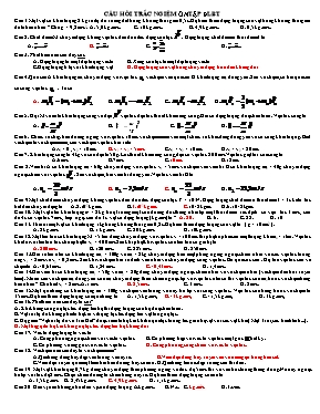 80 câu hỏi trắc nghiệm về Định luật bảo toán năng lượng Vật lí lớp 10